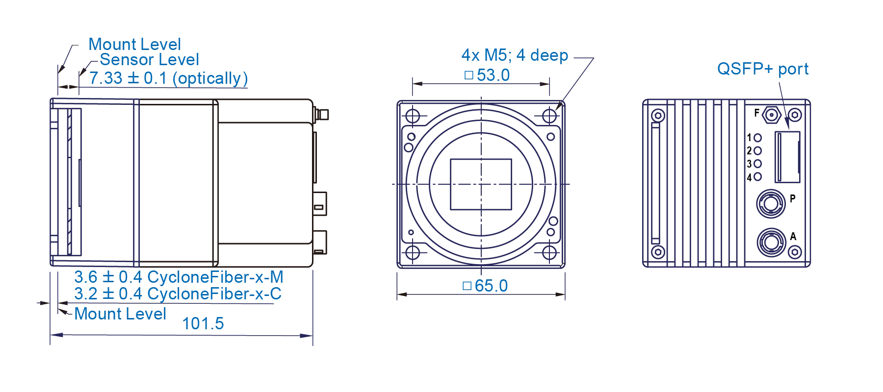 CycloneFiberシリーズ　寸法図面