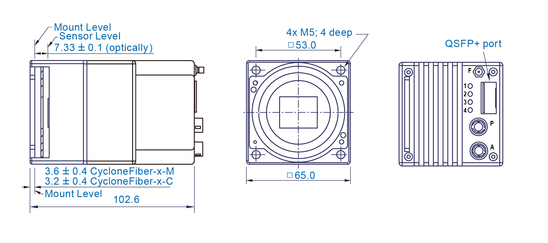 CycloneFiberシリーズ　寸法図面