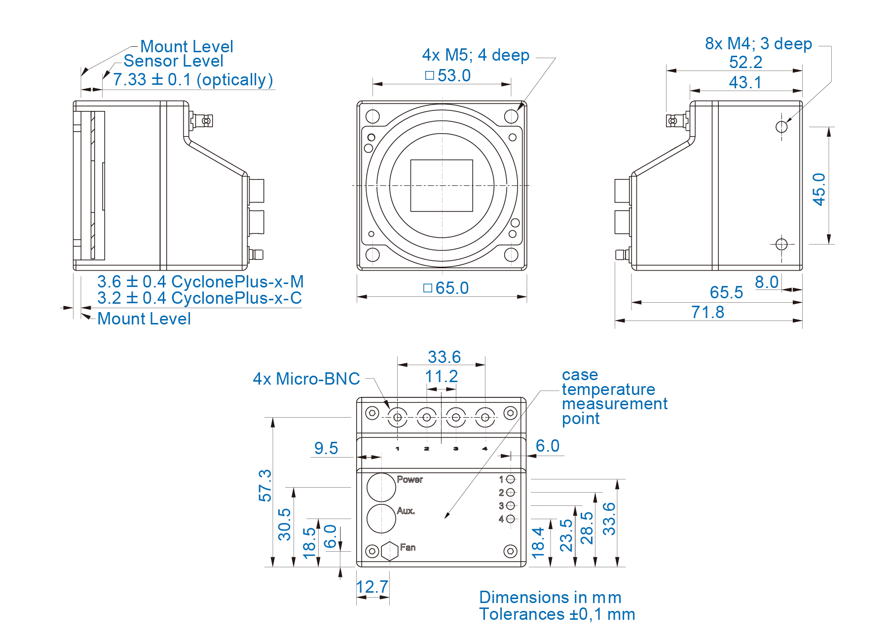 CyclonePlusシリーズ　寸法図面