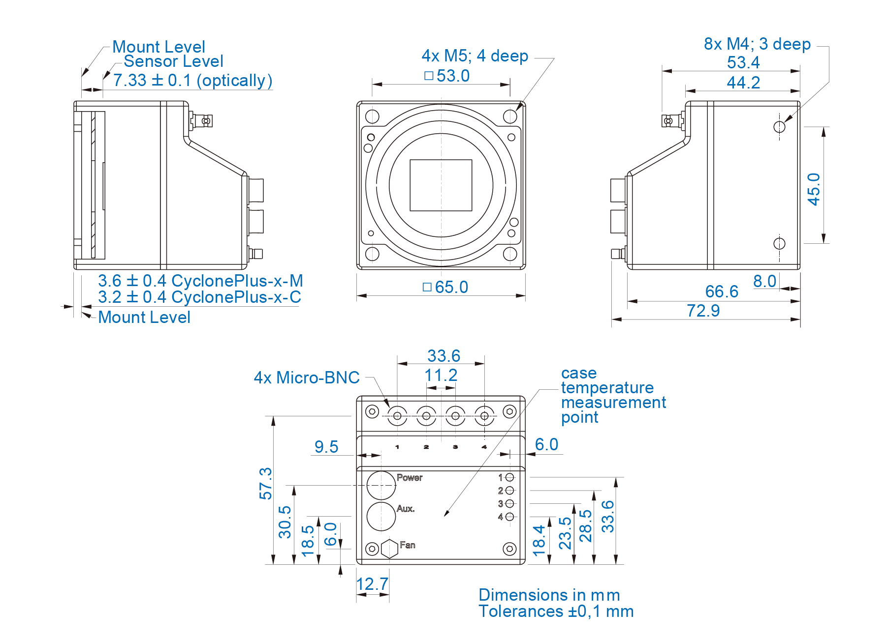 CyclonePlusシリーズ　寸法図面