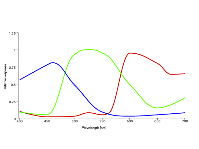 IMX178の分光感度グラフ