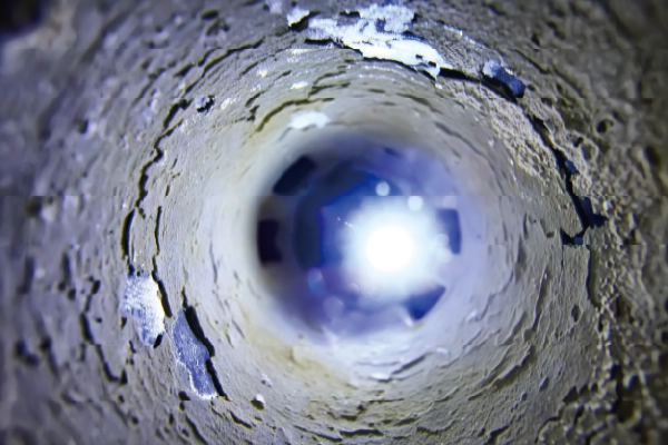 配管の内部の撮影