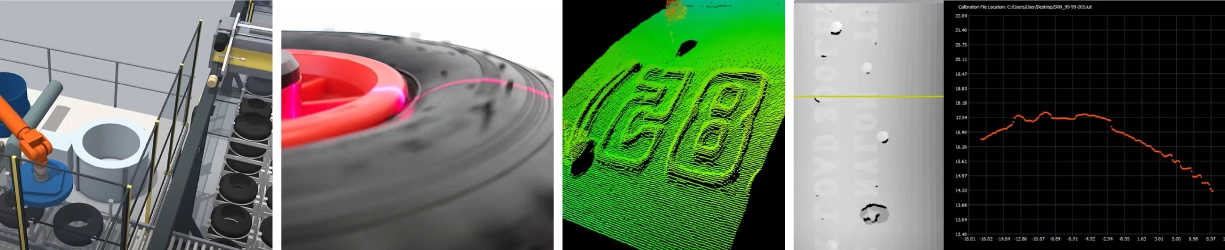 低コントラストで黒色表面の外観でも文字の検出など3D検査が可能