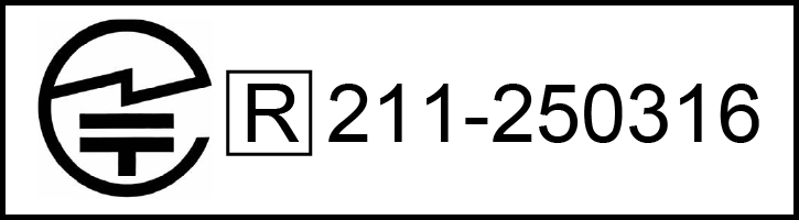 技適（技術基準適合証明）：211-250316