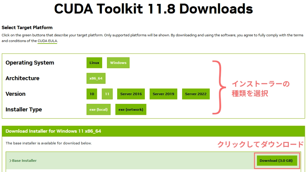 cuDNNのインストール