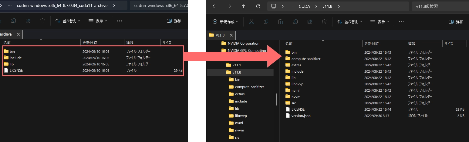 cuDNNのインストール