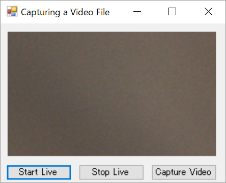 Capturing a Video File メイン画面